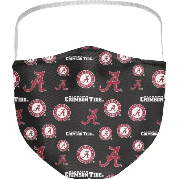 Alabama Crimson Tide Fanatics Branded Adult All Over Logo Face Covering 3-Pack - Picture 3 of 7